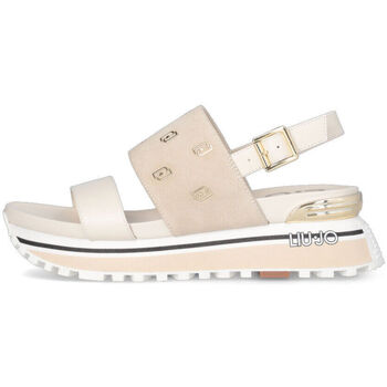 Chaussures Femme Duck And Cover Liu Jo Sandales plateforme avec micro logo Rose