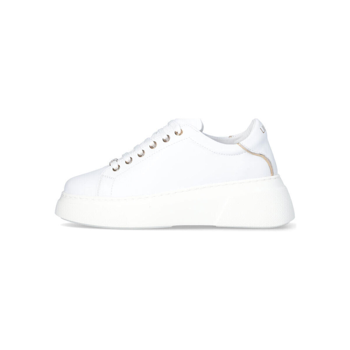 Chaussures Fille Baskets mode Liu Jo Sneakers à plateforme en cuir Blanc
