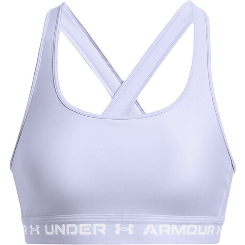 Vêtements Femme Under Armour-branding in reliëf Under Armour Crossback Mid Bra Bleu
