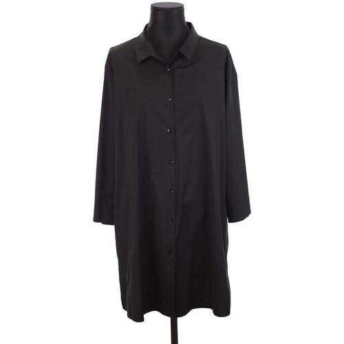 Vêtements Femme Débardeurs / T-shirts sans manche Marina Rinaldi Chemise en coton Noir