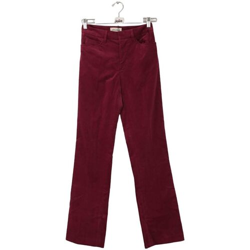 Vêtements Femme Pantalons Débardeurs / T-shirts sans manche Pantalon droit en coton Bordeaux