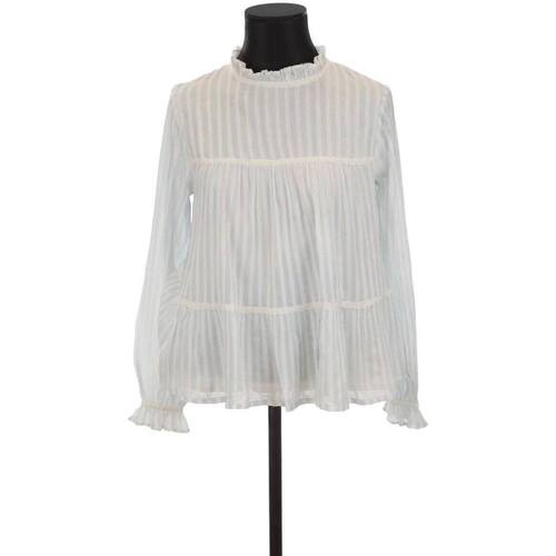Vêtements Femme Débardeurs / T-shirts sans manche Sézane Blouse en coton Blanc