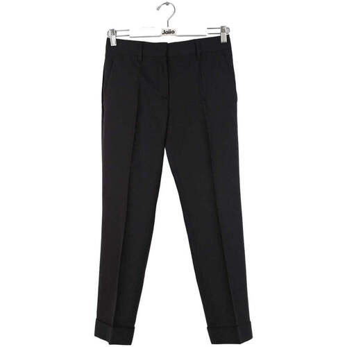 Vêtements Femme Pantalons Prada logo Pantalon en laine Noir