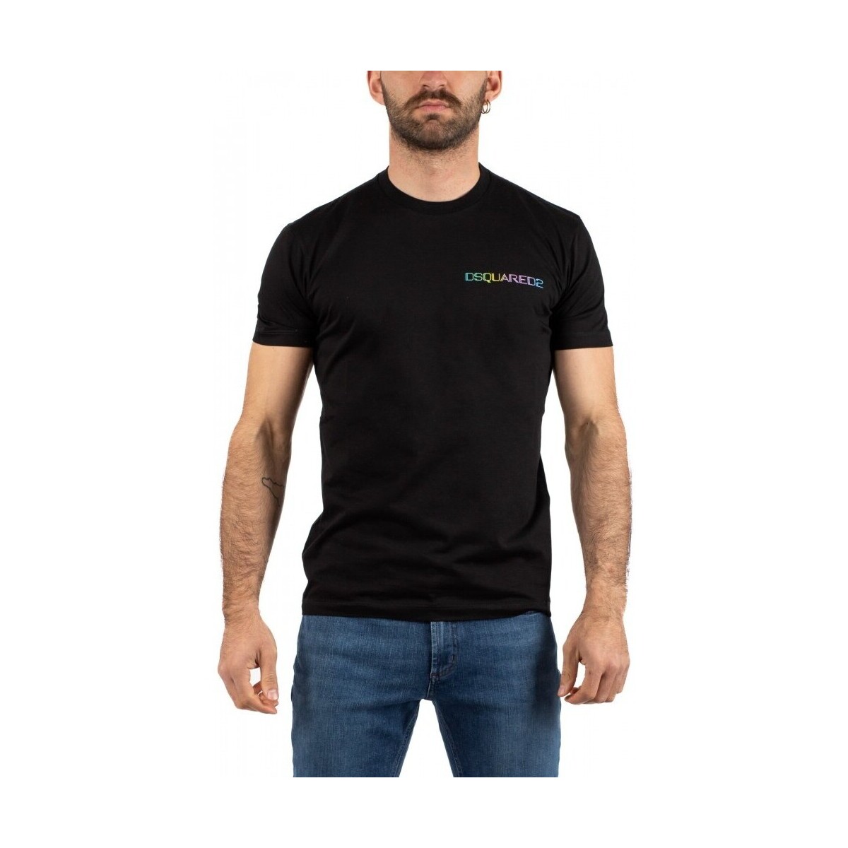 Vêtements Homme T-shirts & Polos Dsquared T-SHIRT  HOMME Noir