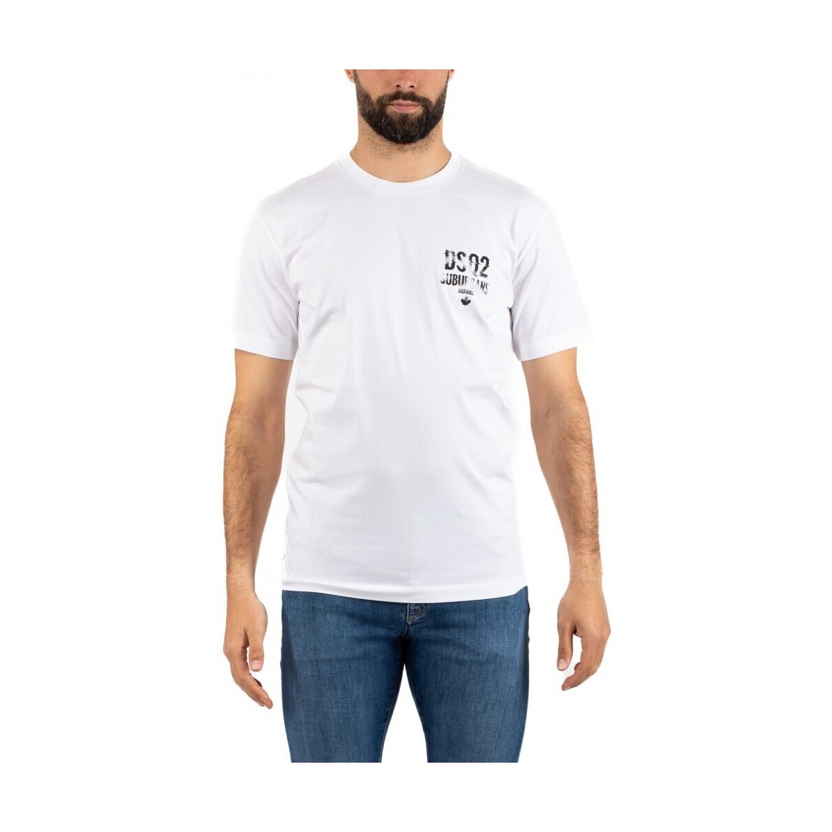 Vêtements Homme T-shirts & Polos Dsquared T-SHIRT  HOMME Blanc