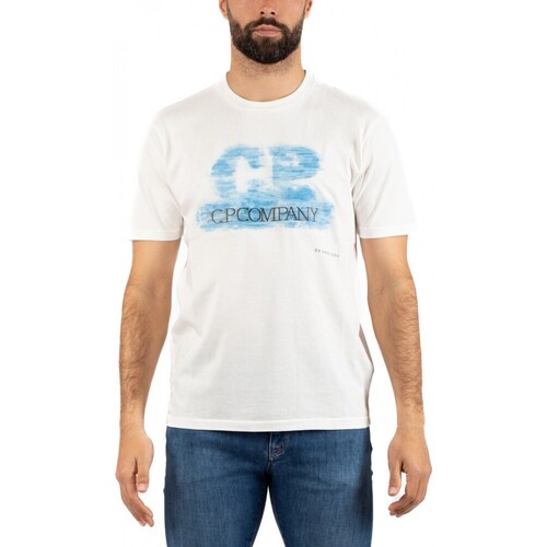 Vêtements Homme The North Face Cp Company T-SHIRT HOMME C.P COMPANY Blanc