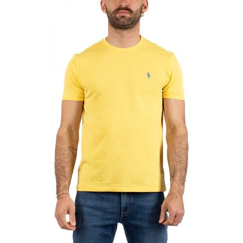Vêtements Homme T-shirts & Polos Ralph Lauren T-SHIRT HOMME Jaune