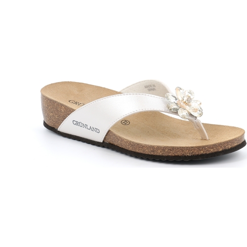 Chaussures Femme Tongs Grunland DSG-CC0012 Blanc