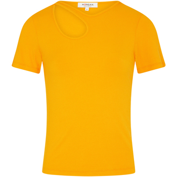 Vêtements Homme T-shirts manches courtes Morgan T-shirt col rond Orange
