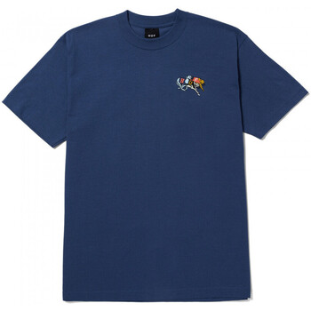 Vêtements Homme howley logo sweatshirt ligne Huf T-shirt ligne long shot ss Bleu
