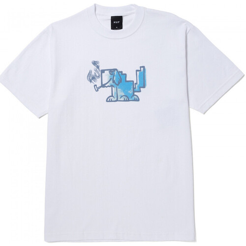 Vêtements Homme T-shirts & Polos Huf T-shirt mod-dog ss Blanc