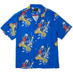 Vêtements Homme Chemises manches longues Huf Chemise skidrokyo ss resort top Bleu