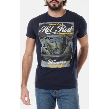 Vêtements Homme T-shirts & Polos Hopenlife T-shirt col rond manches courtes HOT bleu marine