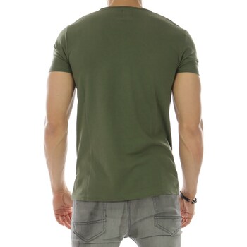 Hopenlife T-shirt manches courtes col V ALUNO vert kaki