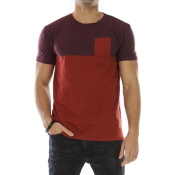 Vêtements Homme T-shirts & Polos Hopenlife T-shirt manches courtes col rond SMOKER bordeaux
