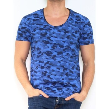Vêtements Homme T-shirts & Polos Hopenlife T-shirt manche courte col rond GIROBO bleu céladon