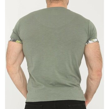 Hopenlife T-shirt manches courtes col V SUMMER vert kaki