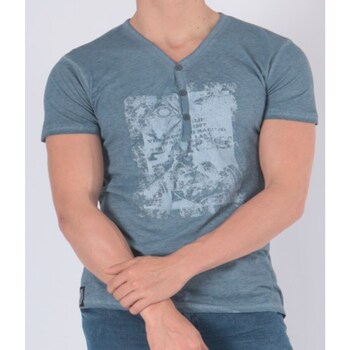 Vêtements Homme T-shirts & Polos Hopenlife T-shirt manches courtes col V PRORA bleu marine