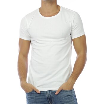 Hopenlife T-shirt manches courtes col rond LYNOLEUM blanc
