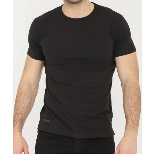 Vêtements Homme T-shirts & Polos Hopenlife T-shirt manches courtes col rond KABOT noir