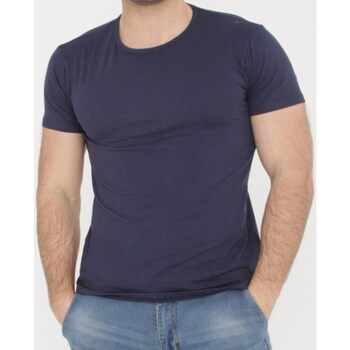 Vêtements Homme T-shirts & Polos Hopenlife T-shirt manches courtes col rond KABOT bleu marine