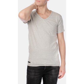 Vêtements Homme T-shirts & Polos Hopenlife T-shirt manches courtes col V LAXUS gris