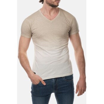 Vêtements Homme T-shirts & Polos Hopenlife T-shirt coton manches courtes col V DARYUN gris