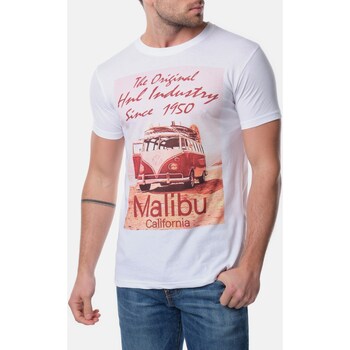 Vêtements Homme T-shirts & Polos Hopenlife T-shirt manches courtes CALIFORNIA blanc