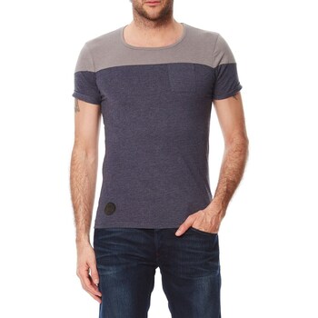 Vêtements Homme T-shirts & Polos Hopenlife T-shirt coton manches courtes col rond CELISIOL bleu marine
