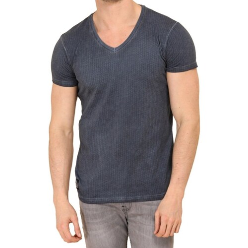 Vêtements Homme T-shirts & Polos Hopenlife T-shirt manches courtes col V MATHYS bleu marine
