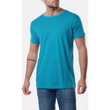 Vêtements Homme T-shirts & Polos Hopenlife T-shirt manches courtes AOMINE bleu turquoise