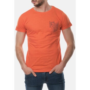 Vêtements Homme T-shirts & Polos Hopenlife T-shirt coton manches courtes col rond SHANKS orange