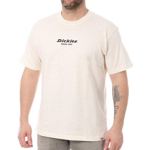 Vêtements Homme College T-shirt Printed Long Sleeved Dickies DK0A4XKPECR1 Blanc