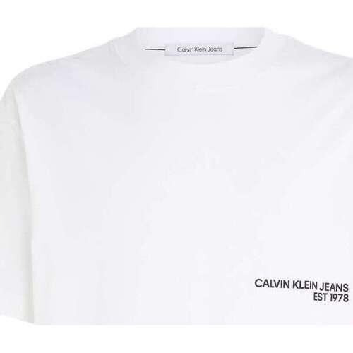 Vêtements Homme T-shirts manches courtes Calvin Klein Jeans 160863VTPE24 Blanc