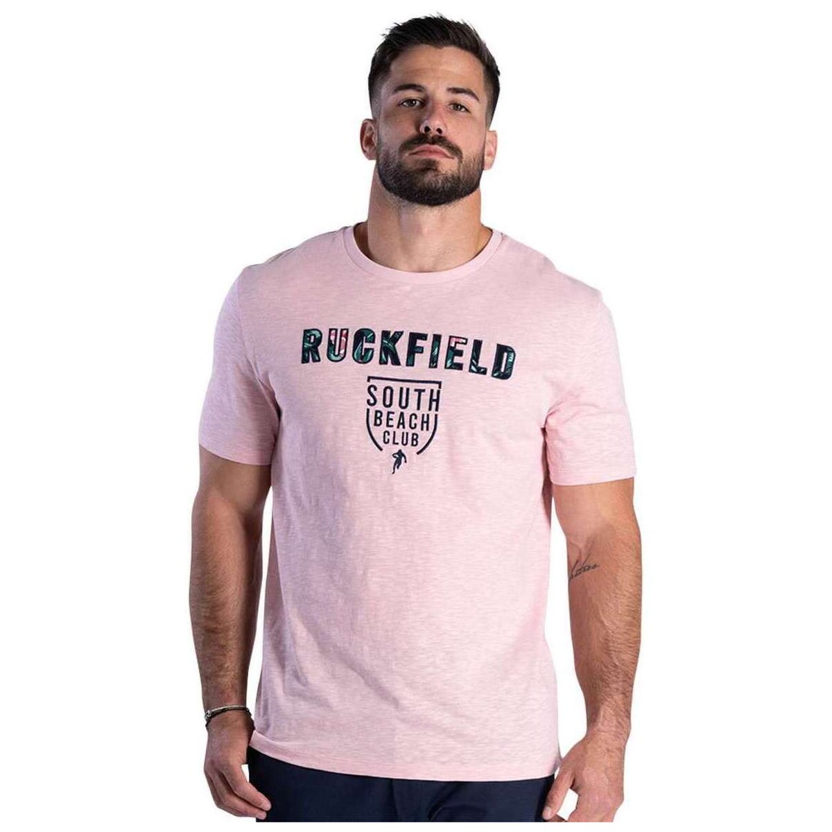 Vêtements Homme T-shirts Hard manches courtes Ruckfield 162500VTPE24 Rose