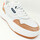 Chaussures Baskets mode D.Franklin BASKET COURT BLANC ORANGE Orange