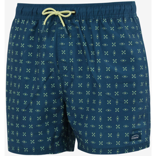 Vêtements Homme Maillots / Lace Shorts de bain Oxbow Volley short micro-imprimé VACRO Bleu