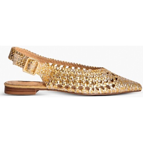 Chaussures Femme Sandales et Nu-pieds Keslem Sandalias  en color oro para Doré