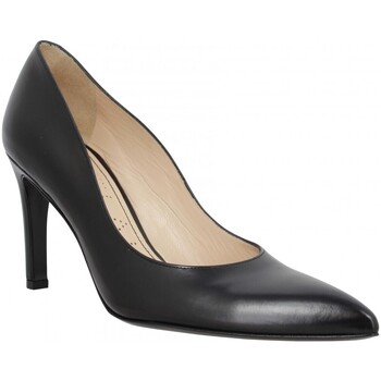 chaussures escarpins freelance  forel 7 pumps cuir lisse femme noir 