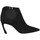 Chaussures Femme Bottines Freelance Lune 85 Cuir Cachemire (velours) Femme Noir Noir
