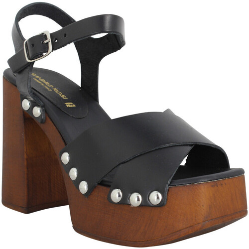 Chaussures Femme Sandales et Nu-pieds Sandro Rosi 8669 Cuir Femme Nero Noir