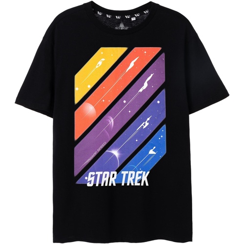 Vêtements Homme T-shirts manches courtes Star Trek Ships In Space Noir