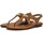 Chaussures Femme Bottes MICHAEL Michael Kors Plate Thong Sandalo Donna Pale Peanut 40R5MKFA1B Marron