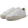 Chaussures Femme Bottes Sun68 Katy Leather Sneaker Donna Bianco Giallo Fluo Z34225 Blanc