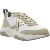 Chaussures Femme Multisport Munich Wave 157 Sneaker Donna White Beige Gold 8770157 Blanc