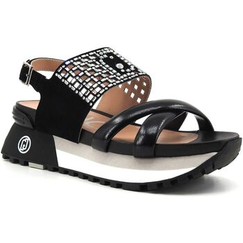 Chaussures Femme Bottes Liu Jo Wonder 39 Sneaker Donna Pink Black BA4117PX486 Noir