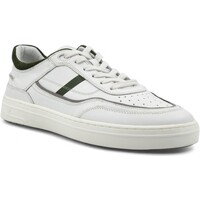 Chaussures Homme Multisport Café Noir CAFENOIR Sneaker Basket Ox Sneaker Uomo Bianco Verde PV1002 Blanc