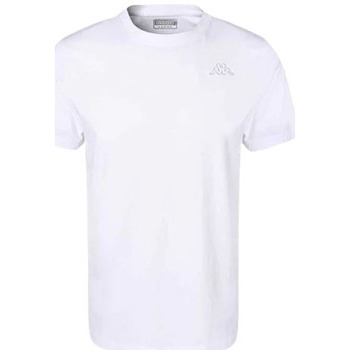 Vêtements Homme T-shirts & Polos Kappa TEE SHIRT CAFERS SLIM BLANC - WHITE/GREY LT - XL Multicolore