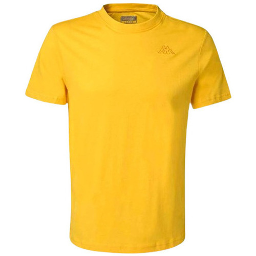 Vêtements Homme T-shirts & Polos Kappa TEE SHIRT CAFERS SLIM JAUNE - YELLOW/YELLOW GOLDEN ROD - S Multicolore