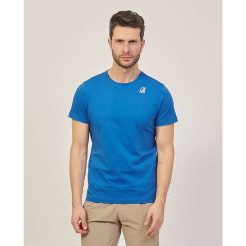 Vêtements Homme moncler enfant febrege down jacket K-Way T-shirt Le Vrai Edouard de  en jersey de coton Bleu